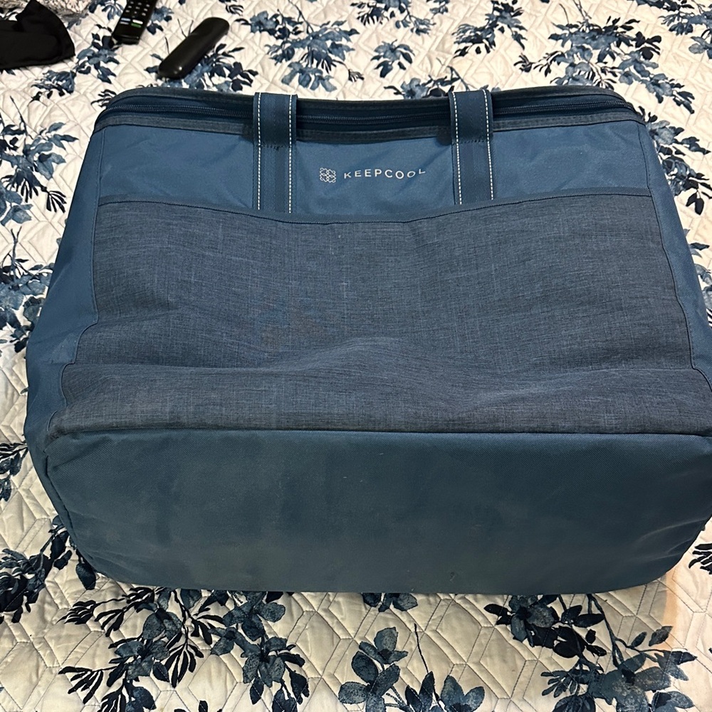Keep Cool Insulated Food Storage Camping Beach Bag Blue